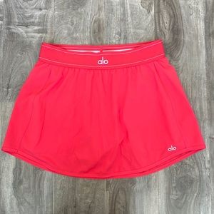 Alo Red Hot Match Point Skirt - Size Medium